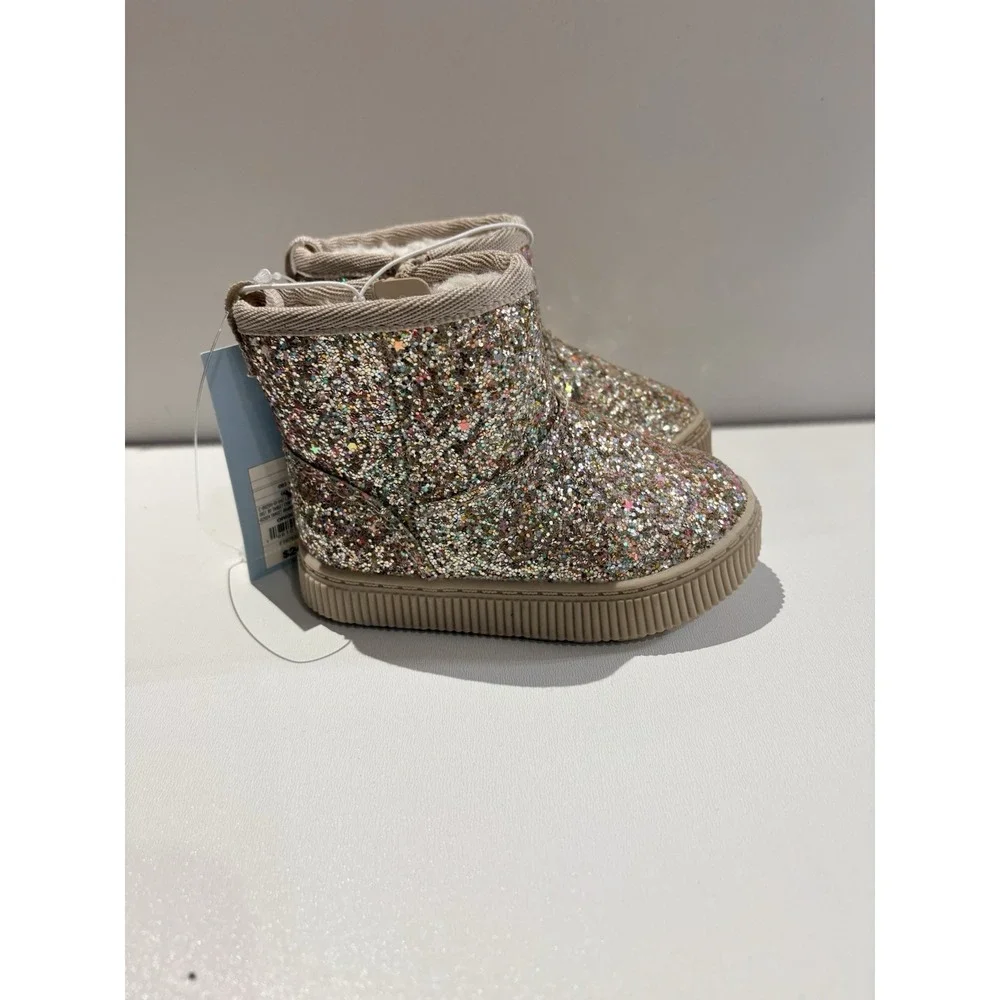 Toddler Arlo Booties - Cat‎ & Jack Gold 5T NWOT